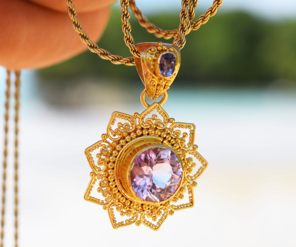 Colgante Mandala Kunzita