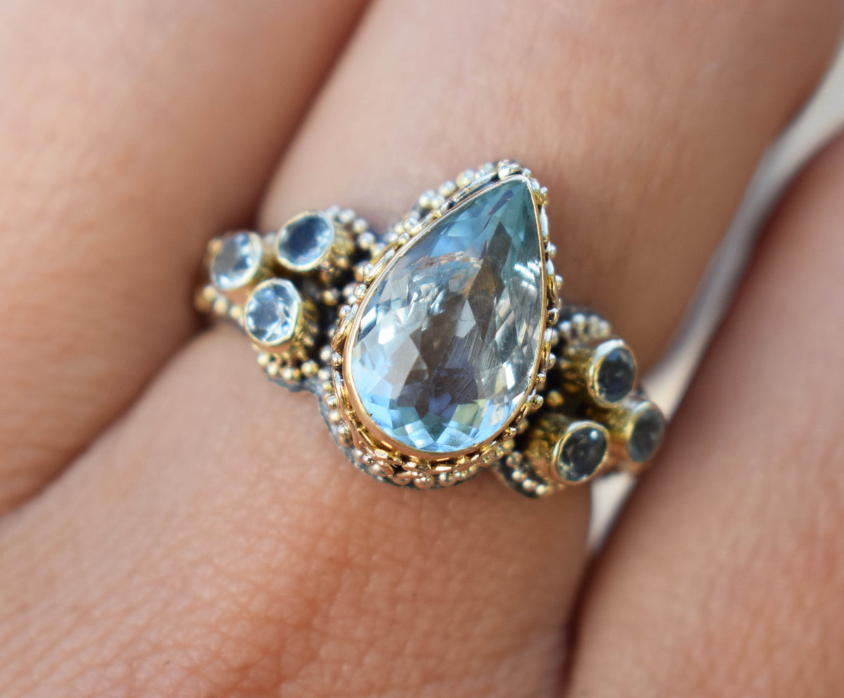 Anillo Spirit Aguamarina