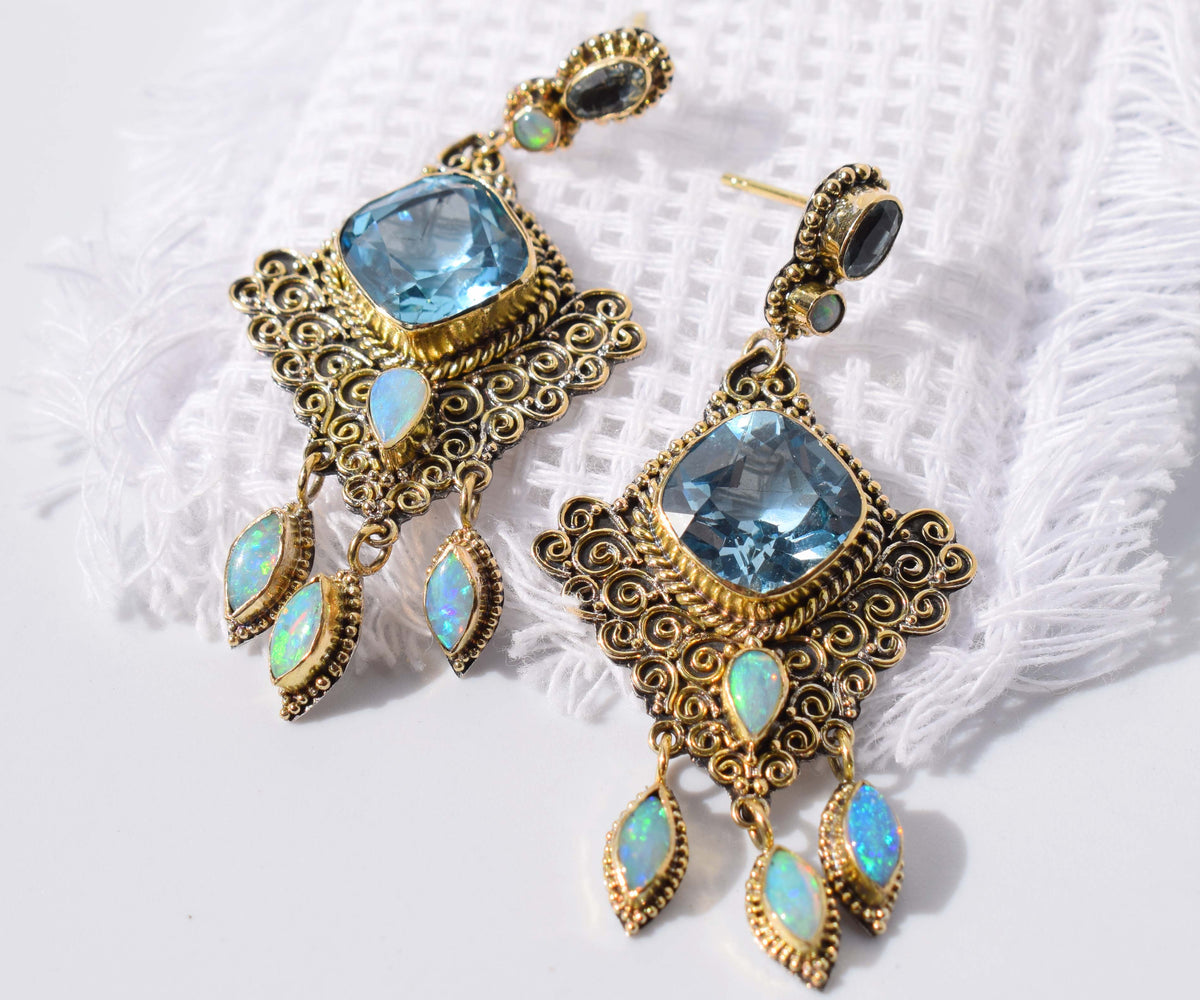 Aros El Cairo Topacio Opalo