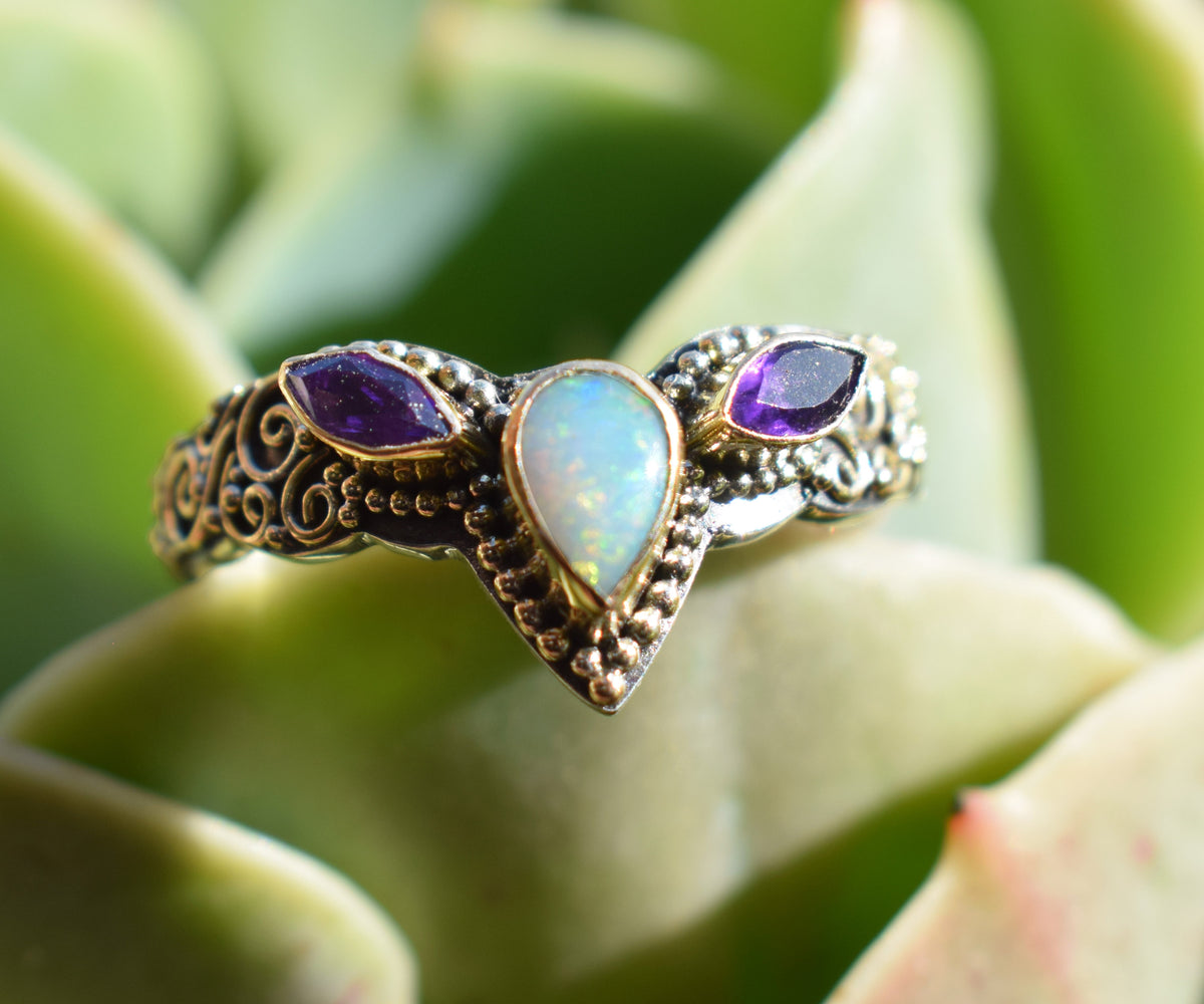 Anillo Fusion Marquise Opalo