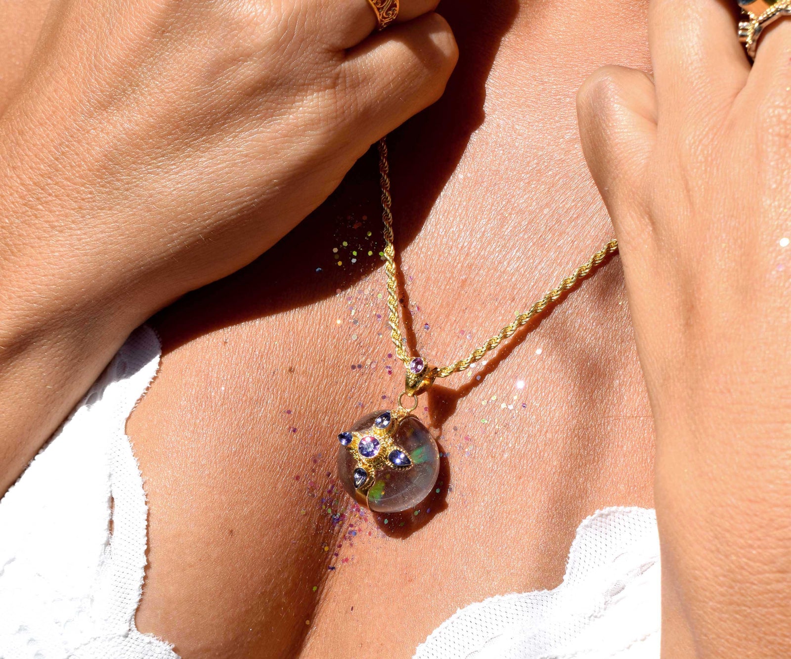 Amuleto Cruz del Sur Cuarzo