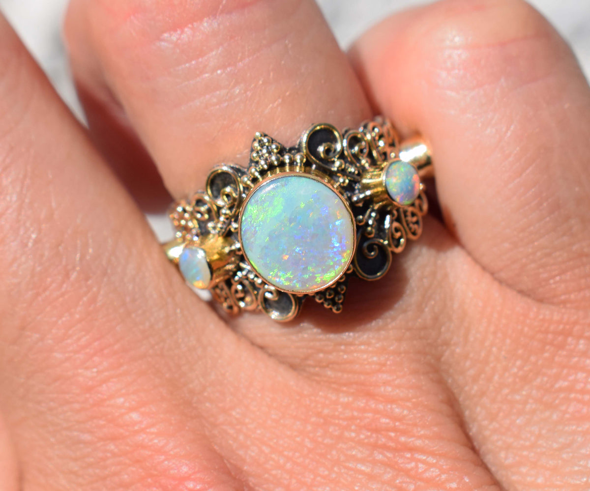 Anillo Ocean Ópalos