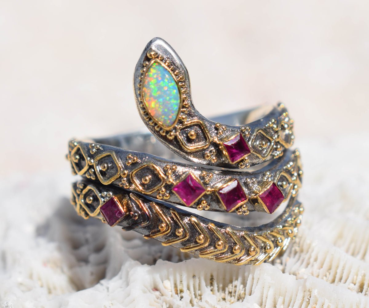 Anillo Kundalini Ópalo