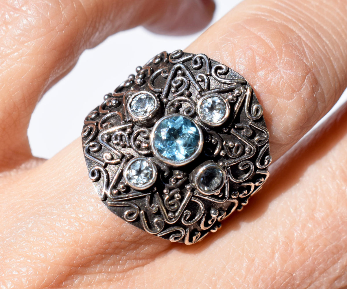 Anillo Venus Topacios