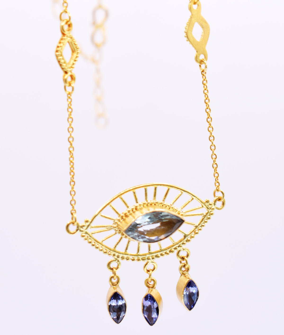 Collar Helix Aguamarina