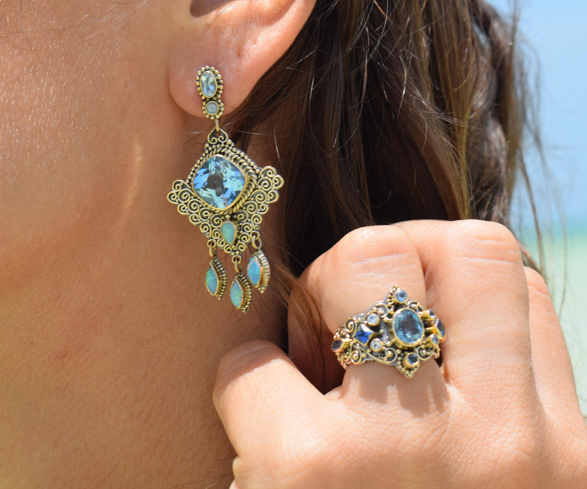 Aros El Cairo Topacio Opalo