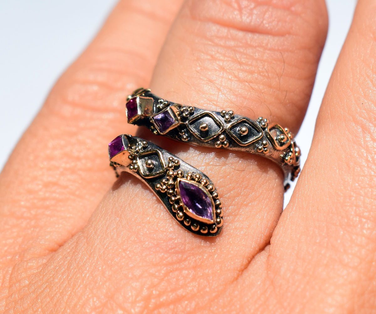 Anillo Kundalini  Rubi