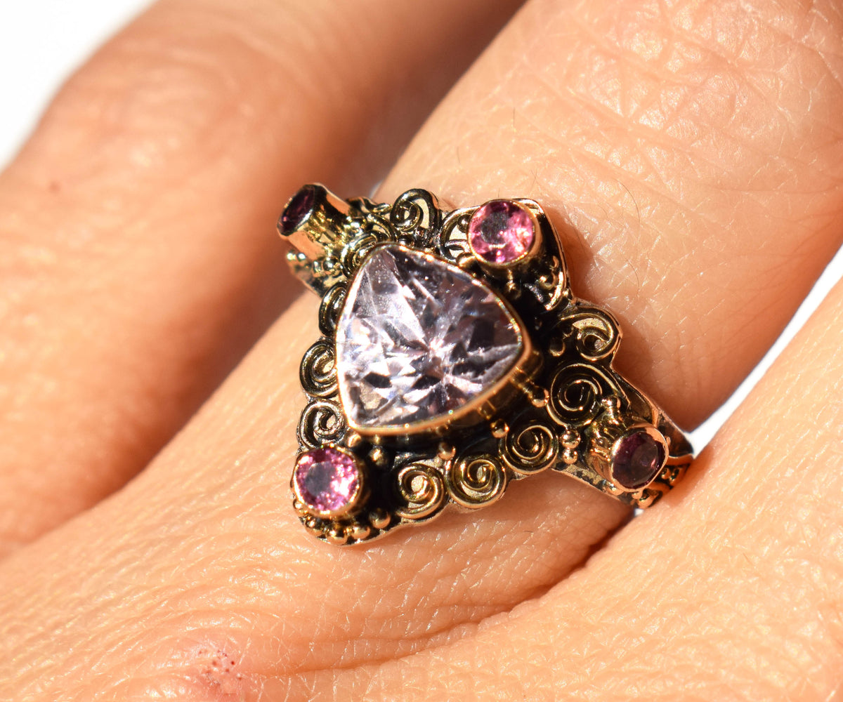 Anillo Totem Kunzita