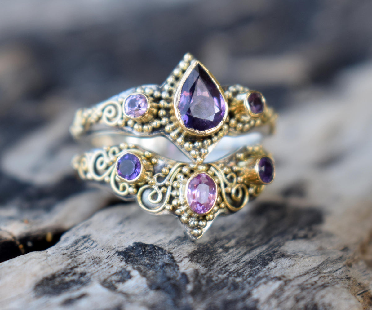 Anillo Roma Zafiro Purpura