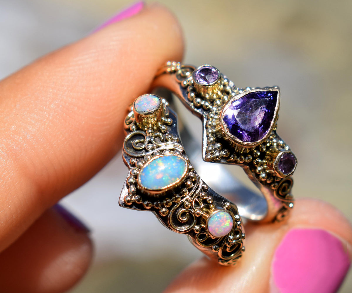 Anillo Roma Zafiro Purpura